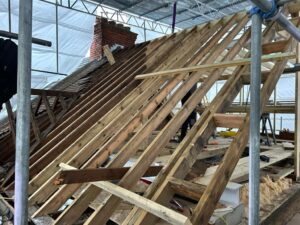 a Rear dormer structure going in |